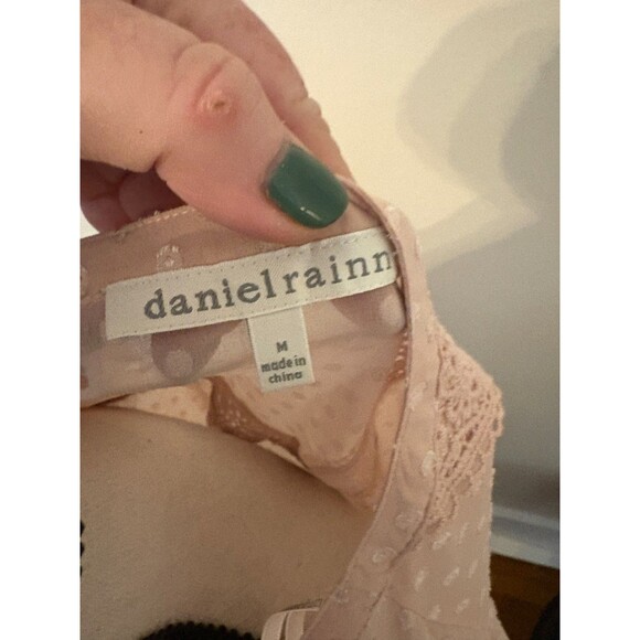 Daniel Rainn BUNDLE Long Sleeved Peach  + Black Floral Top M 2 for 1 - Picture 3 of 7